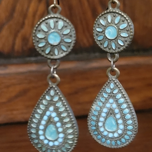 Copy - Boho antiqued style earrings - Picture 5 of 5